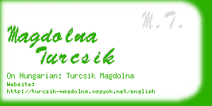 magdolna turcsik business card